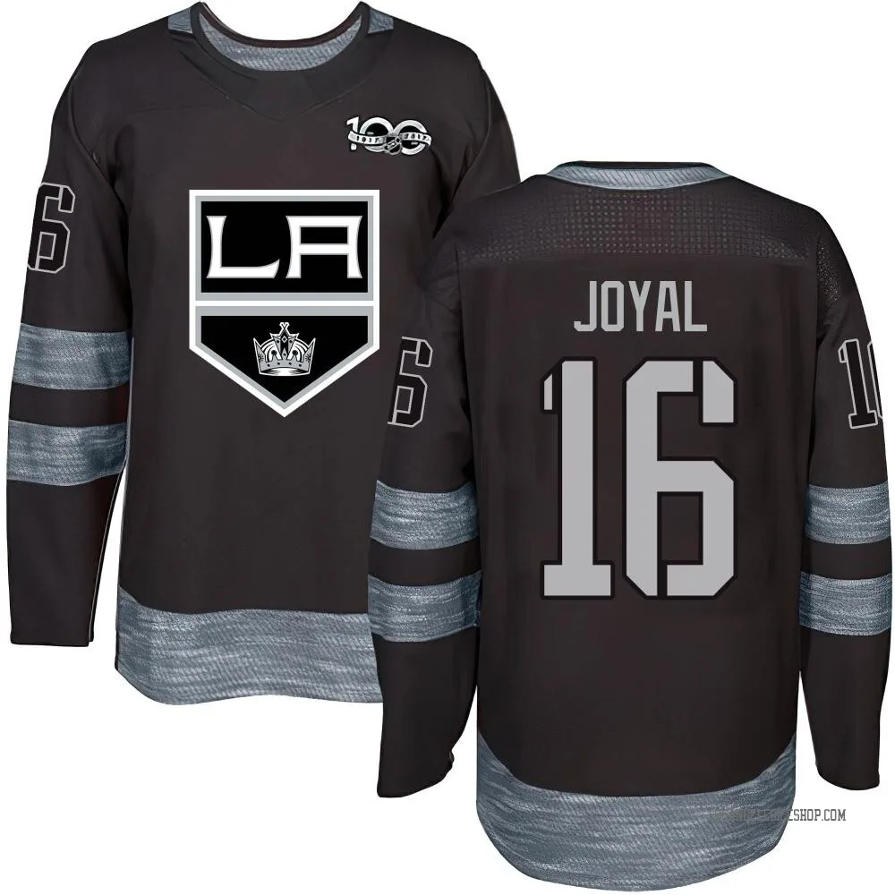 Authentic Eddie Joyal Black Los Angeles Kings 1917-2017 100th Anniversary Jersey - Youth