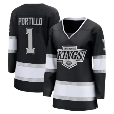 Breakaway Erik Portillo Black Los Angeles Kings Home Jersey - Women's