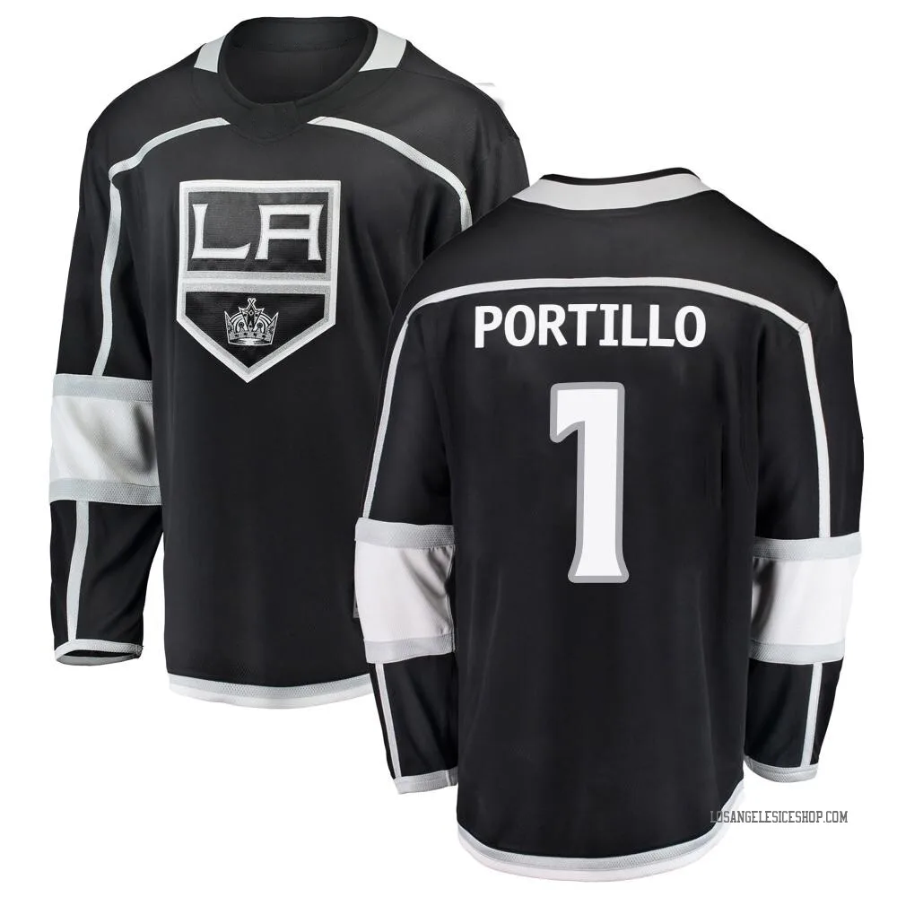Breakaway Erik Portillo Black Los Angeles Kings Home Jersey - Youth