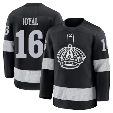 Premium Eddie Joyal Black Los Angeles Kings Alternate Jersey - Youth